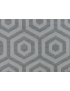 Fire Retardant Jacquard Hexagon Fabric Grey - Helsinki