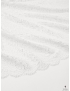 Pure Cotton Chantilly Lace Fabric Floral White