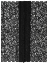 Pure Cotton Chantilly Lace Fabric Floral Black