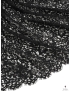 Pure Cotton Chantilly Lace Fabric Floral Black