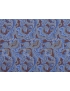 Sanfor Viscose Fabric Paisley Brick Red Light Blue