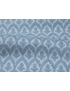 Jacquard Chenille Fabric Fleurs de Lis Azure Blue - Firenze