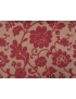 Jacquard Chenille Fabric Floral Red - Firenze
