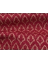 Jacquard Chenille Fabric Fleurs de Lis Red - Firenze