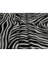 Velvet Fabric Zebra Grey Black Made in Italy