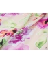 Silk Charmeuse Fabric Floral Pink Mario Capra