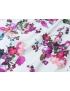 Printed Linen Fabric Floral Cyclamen