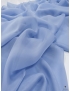 Tessuto Voile Pura Seta Blu Kentucky