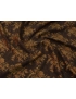Mtr. 1.50 Chenille Fabric Floral Choccolate Brown Terracotta