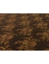 Mtr. 1.50 Chenille Fabric Floral Choccolate Brown Terracotta