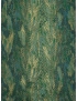 Mt. 0,85 Tessuto Jacquard Ramage Verde Oro