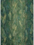 Tessuto Jacquard Ramage Verde Oro