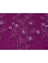 Embroidered Lace Fabric Cyclamen