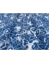Devorè Fabric Floral Ultramarine Blue White Emanuel Ungaro