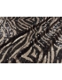 Jersey Sequins Fabric Animalier Black-Platinum  