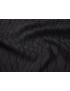 Mtr. 1.80 Cloque Abstract Fabric Black Emanuel Ungaro