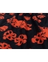 Fil Coupè Organza Fabric Floral Black Red Emanuel Ungaro