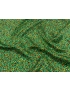 Viscose Silk Blend Satin Fabric Animaler Green