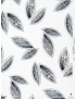 Crêpe de Chine Viscose Silk Fabric Foliage Coordinated White Night Blue