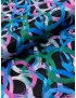 Viscose Crêpe Satin Fabric Abstract Multicolour