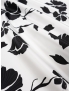 Mikado Fabric Floral Black White