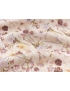 Mtr. 1.00 Silk Georgette Fabric Floral Pale Pink Pierre Cardin