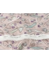Silk Satin Fabric Abstract Rose Silk Skin - Pierre Cardin