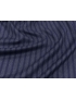 Wool Angora Alpaca and Silk Fabric Stripe Blue Grey Lanerie Agnona