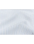 Mtr. 2.00 Twill Fabric Stripes White Pale Blue Albini - 1876