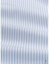 Mtr. 1.55 Poplin Fabric Stripe Pale Blue White Giza 45 NE 170/2 - Atelier Romentino