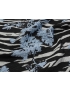 Mtr. 1.50 Fil Coupè Organza Fabric Zebra Floral - Carnet Couture
