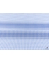 Mtr. 2.30 Twill Shirting Fabric Pied de Poule White Light Blue 