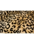 Mtr. 1.00 Faux Fur Leopard Biscuit - Black