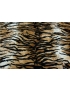 Faux Fur Fabric Tiger Brown Black
