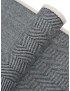 Pure Wool Coating Fabric Herringbone Black & White
