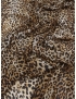 Tessuto Chiffon Seta Leopardato Fulvo