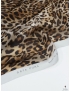 Tessuto Chiffon Seta Leopardato Fulvo