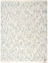 Viscose Blend Chantilly Lace Fabric Floral Pale Blue Gold Carnet - Como