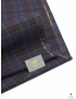 Mtr. 1.90 Wool Fabric Check Purple Prune Blue Carnet-Como