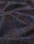 Mtr. 1.90 Wool Fabric Check Purple Prune Blue Carnet-Como
