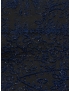 Jacquard Lamé Fabric Floral Blue Carnet - Como