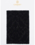 Jacquard Wool Silk Fabric Damask Black Carnet - Como