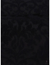 Jacquard Wool Silk Fabric Damask Black Carnet - Como
