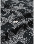 Embossed Fabric Floral Black Silver - Carnet