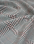 Stretch Wool Fabric Price of Wales Grey Red Carnet - Como