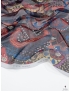 Silk Chiffon Fabric Oriental Multicolour