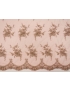 Embroidered Tulle Fabric Copper Bronze