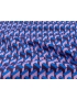Tessuto Drill Cotone Elasticizzato Geometrico Azzurro Rosa Made in Italy