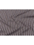 Mtr. 2.00 Poplin Cotton Fabric Stripe Brown White