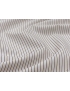 Mtr. 1.15 Poplin Cotton Fabric Stripe Cream White Lilac Brown